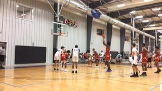 Dallas Showtyme Elite (1) puts down Team KC Grey (17) with the 59-39 victory