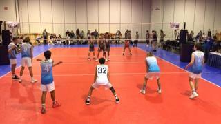 Things end all tied up between California Volleyball 16 (SC) and LIVBC 16 National (GE)