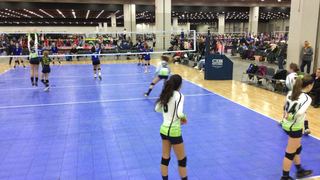 Things end all tied up between Aim High Alissa 13 and MOJO VBC 13 Navy